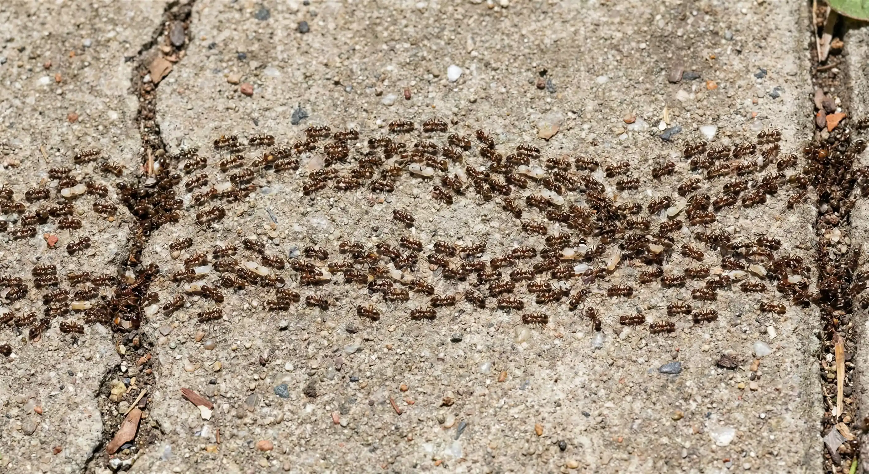 Coordinated Argentine ant trail network showing super colony behavior