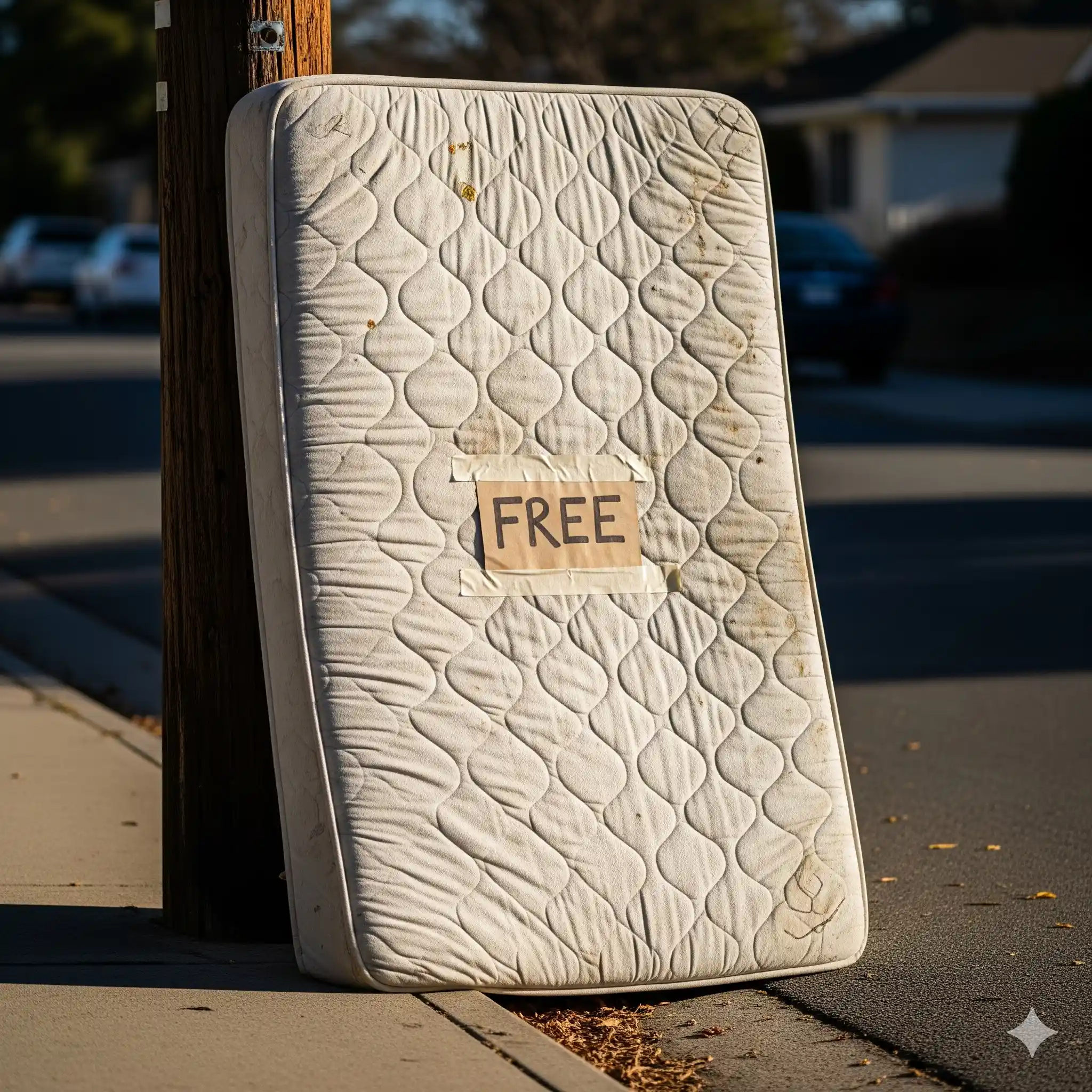 Used furniture and mattress harboring hidden bed bug infestation
